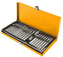 TT20385 TOLSEN Набор вставок (бит) 10 мм, Torx, Spline, Hex, 40 предметов