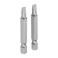 TT20303 TOLSEN Набор вставок (бит) торцевых 1/4", Slotted, 4,5х0,6 мм, 50 мм, 2 предмета
