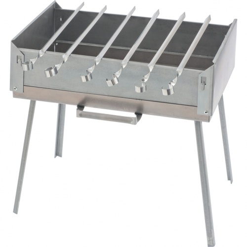 Мангал-дипломат в сумке 410x280x125, 1,5 мм, 6 шампуров в комплекте PALISAD Camping 69538