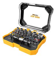TT20376 TOLSEN Набор вставок (бит) 1/4", PH, PZ, Hex, Torx, Slotted, TorxTR, 28 предметов