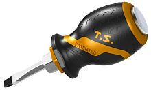 TT20138 TOLSEN Отвертка шлицевая "GRIPro", Slotted 6,5 мм, 38 мм, силовая