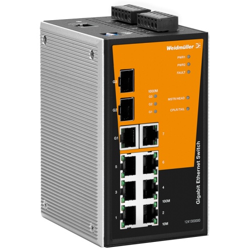 Сетевой выключатель Weidmuller IE-SW-PL10M-1GT-2GS-7TX 1241300000 Сетевой выключатель Weidmuller IE-SW-PL10M-1GT-2GS-7TX 1241300000