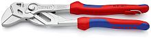 8605250TBK KNIPEX Клещи переставные-гаечный ключ, зев 52 мм, длина 250 мм, хром, 2-комп ручки, проушина для страховки, BK