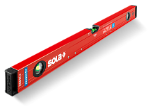 01813101 SOLA Уровень RED M 3 80, L=80 см, 3 глазка, точн. 0,3 мм/м