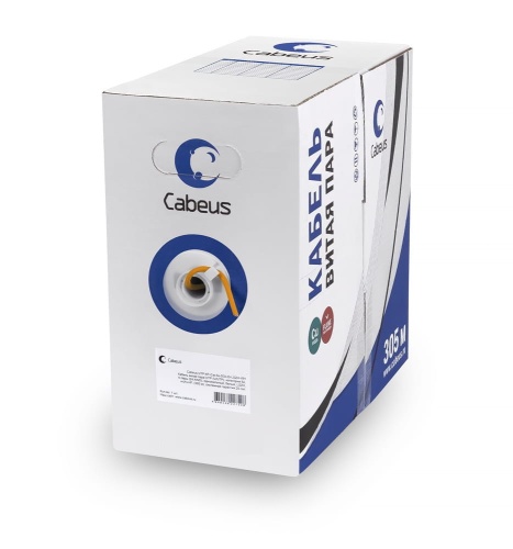 Кабель витая пара Cabeus UTP-4P-Cat.6-SOLID-LSZH фото 4