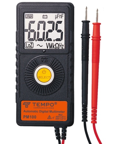 Мультиметр цифровой карманный Tempo PM100