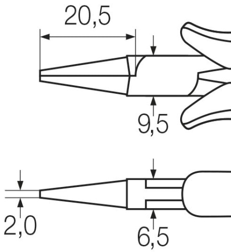 Круглогубцы антистатические ESD WIHA Z37004120 26804 фото 3