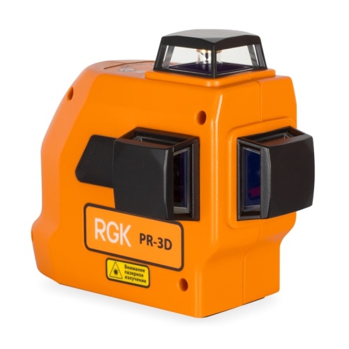 Лазерный уровень RGK PR-3D + штанга-упор RGK CG-2 минимальная комплектация фото 2