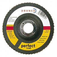 5211204 DRONCO perfect G-A40 шлифовальный круг лепестковый, сталь, дерево 115х22,23