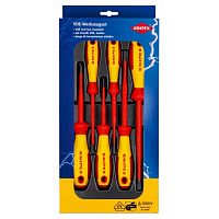 KN-002012V02 KNIPEX  Набор отверток по нормам VDE прямой шлиц / Phillips