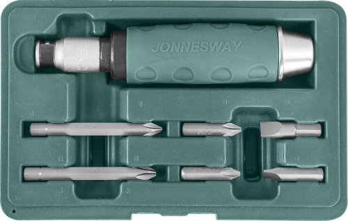 Ударная отвертка с битами SL 8 Jonnesway AG010055A Ударная отвертка с битами SL 8 Jonnesway AG010055A