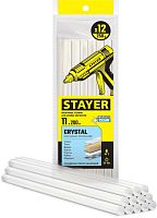 0682-12  STAYER Cristal прозрачные универсальные клеевые стержни, d 11 мм х 200 мм 12 шт. 250 г.
