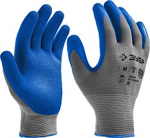 11274-XL_z01  ЗУБР РЕЛЬЕФНЫЕ Рельефные тонкие противоскользящие перчатки, размер XL