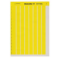 1724161687 WEIDMULLER  Маркировка для печати на лазерном принтере, 30х20(желтая)