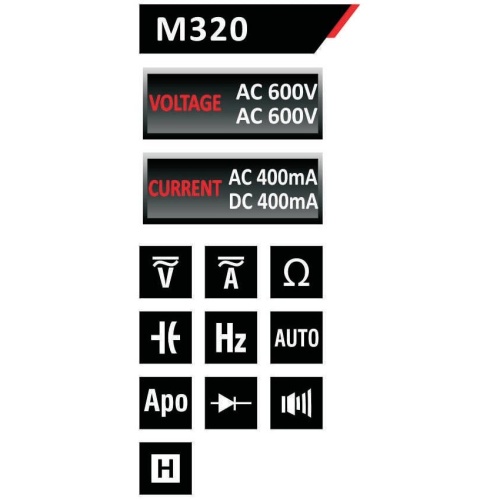 M320 Mastech Компактный цифровой мультиметр фото 2