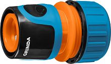 8-426426_z01  GRINDA PROLine TC-34, 3/4", соединитель быстросъемный для шланга, из ударопрочного пластика с TPR
