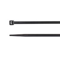 Стяжка кабельная, цвет черный, устойчивая к воздействию УФ-лучей 300x7,6 мм (упак.100шт) BM Group N2976