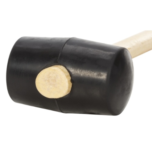 PI-3009060119 PICARD RUTHE 3007560119 ES Киянка с рукояткой из ясеня, d 90 мм, Gr.4, 1500 г, 140 мм, черный резиновый плоский боек, 90 по Шору фото 2