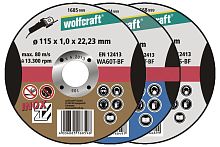 1 отрезной диск для чистого реза wolfcraft 1685999