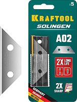 09627-S5_z02 KRAFTOOL Лезвия трапециевидные SOLINGEN, тип А02, 5 шт