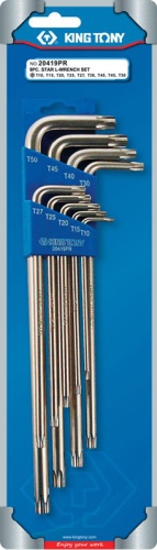 Набор Г-образных ключей TORX KING TONY 20419PR Набор Г-образных ключей TORX KING TONY 20419PR