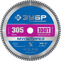 36907-305-30-100_z01  ЗУБР Мультирез 305 x 30мм 100Т, диск пильный по алюминию