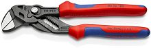 8602180SB KNIPEX Клещи переставные-гаечный ключ, зев 40 мм, длина 180 мм, фосфатированные, 2-комп ручки, SB