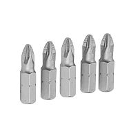 TT20273 TOLSEN Набор вставок (бит) торцевых 1/4", Pozidriv, PZ2, 25 мм, 5 предметов