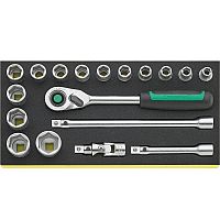 Набор торцовых головок 1/2" с принадлежностями 18 шт. STAHLWILLE TCS 52/14/4QR 96830352