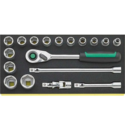 Набор торцовых головок 1/2" с принадлежностями 18 шт. STAHLWILLE TCS 52/14/4QR 96830352 Набор торцовых головок 1/2" с принадлежностями 18 шт. STAHLWILLE TCS 52/14/4QR 96830352
