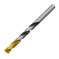 Сверло спиральное по металлу 8 x 117мм, Р6М5, Golden Tip, многогранная заточка Denzel 718282