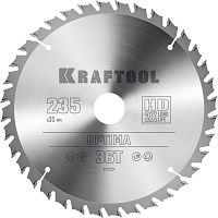 36951-235-30 KRAFTOOL  Optima, 235 х 30 мм, 36Т, пильный диск по дереву