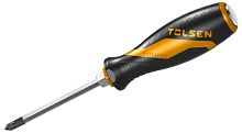 TT20127 TOLSEN Отвертка крестовая "GRIPro", Phillips 3, 150 мм, силовая TOLSEN