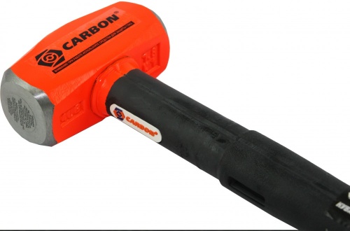 Кувалда с резиновой рукояткой и стальным сердечником, 1,8 кг CARBON CHICH18400 фото 2 Кувалда с резиновой рукояткой и стальным сердечником, 1,8 кг CARBON CHICH18400 фото 2