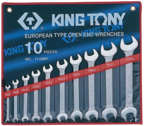 Набор рожковых ключей KING TONY 1110MR
