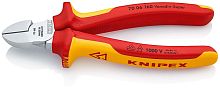 7006160SB KNIPEX Бокорезы VDE, 160 мм, хром, 2-комп диэлектрические ручки, SB