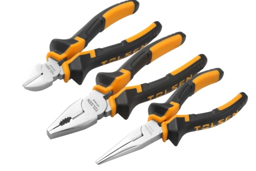 TT10400s TOLSEN Набор пассатижей и бокорезы, 3 предмета TT10400s TOLSEN Набор пассатижей и бокорезы, 3 предмета