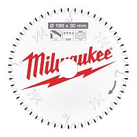4932471303 MILWAUKEE  Пильный диск для циркулярной пилы по алюминию190x30x2,4x54 трапецевидный зуб/плоский зуб отрицат. угол (замена для 4932346512)