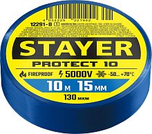12291-B_z01  STAYER Protect-10 синяя изолента ПВХ, 10м х 15мм