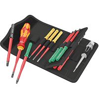 Отвертка со сменными насадками WERA Kraftform Kompakt VDE 16 extra slim 1 Tool Finder WE-006608