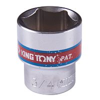 333524S KING TONY Головка торцевая стандартная шестигранная 3/8", 3/4", дюймовая