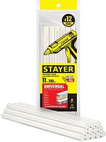 06821-12  STAYER Universal прозрачные универсальные клеевые стержни, d 11 мм х 200 мм 12 шт. 250 г.