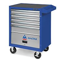 522-05581MB МАСТАК Тележка инструментальная, 5 полок и отсек, <ОПТИМА>, синяя