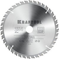 36951-254-30 KRAFTOOL  Optima, 254 х 30 мм, 40Т, пильный диск по дереву
