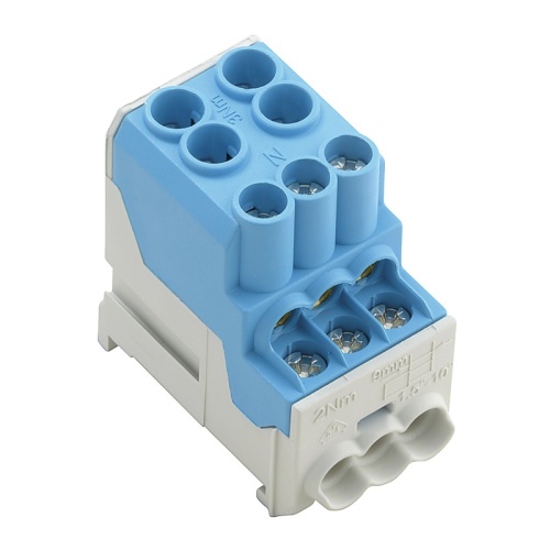 Распределительный блок Weidmuller WPD 100 2X25/6X10 BL 1561920000 Распределительный блок Weidmuller WPD 100 2X25/6X10 BL 1561920000