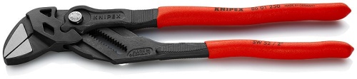 KN-8601250SB KNIPEX  Клещи переставные-гаечный ключ, зев 52 мм, длина 250 мм, фосфатированные, обливные ручки, SB