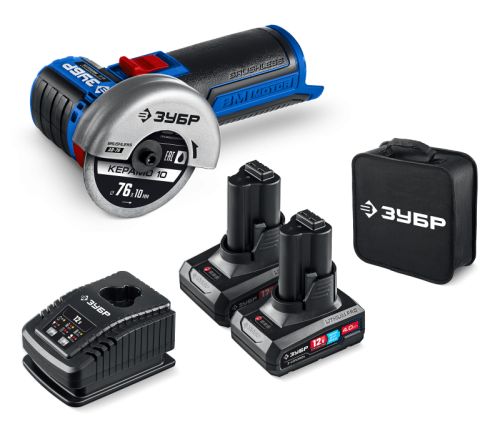 BRUSHLESS углошлифовальная машина ЗУБР AB-76-42