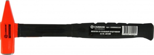 Молоток слесарный с резиновой рукояткой и стальным сердечником, 0,5 кг CARBON CHIMH05330 Молоток слесарный с резиновой рукояткой и стальным сердечником, 0,5 кг CARBON CHIMH05330