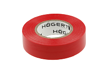 Изоляционная лента 0,13x19мм x 20м, красная HOEGERT HT1P282