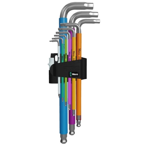 Набор Г-образных ключей WERA 3950/9 Hex-Plus Multicolour Stainless 1 WE-022669 фото 2